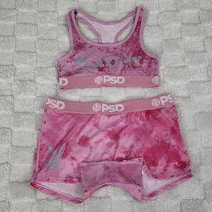 PSD x Playboy Pink Tie-Dye Matching Set S Top/M Bottom BNWOT